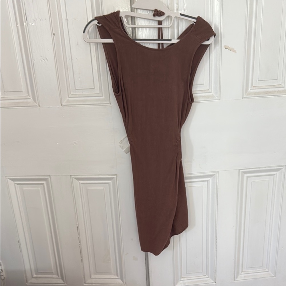 Kendall & Kylie Brown Sleeveless Dress